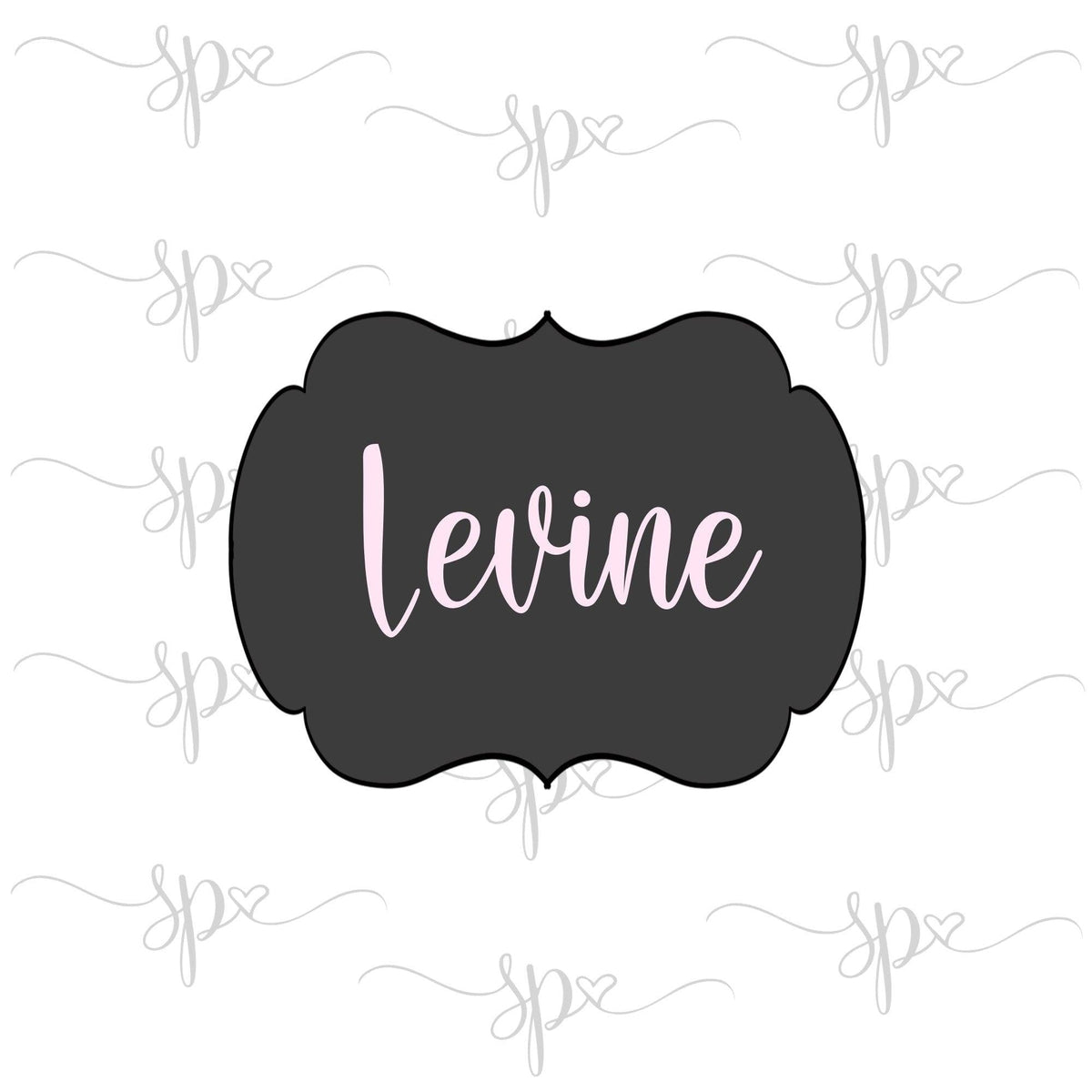 Levine Plaque Cookie Cutter - Sweetleigh 