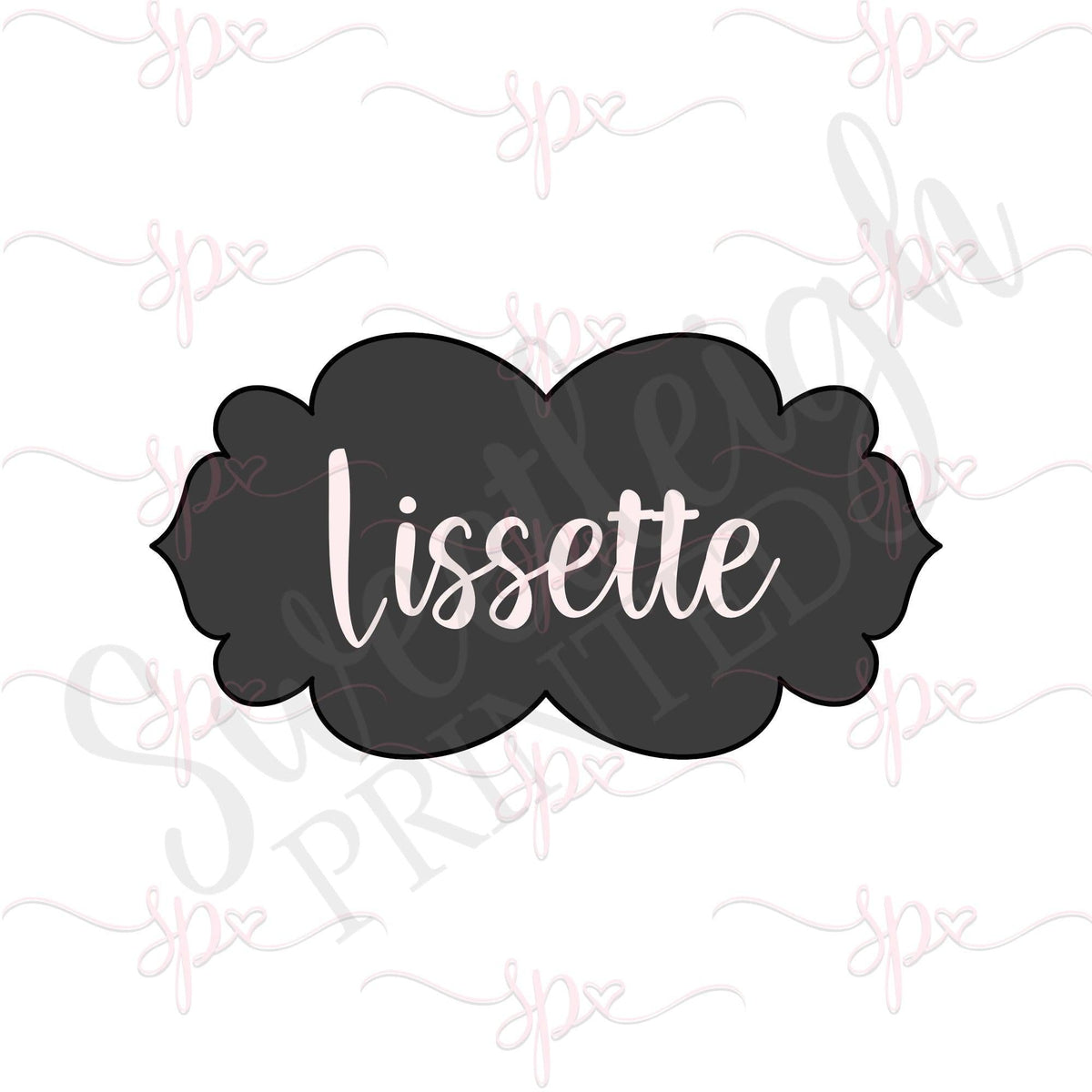 Lissette Plaque Cookie Cutter - Sweetleigh 