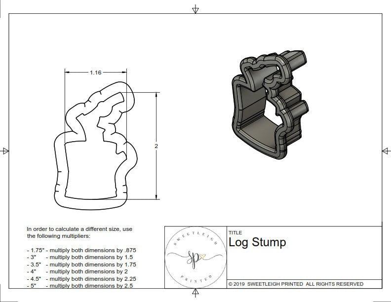 Log Stump Cookie Cutter - Sweetleigh 