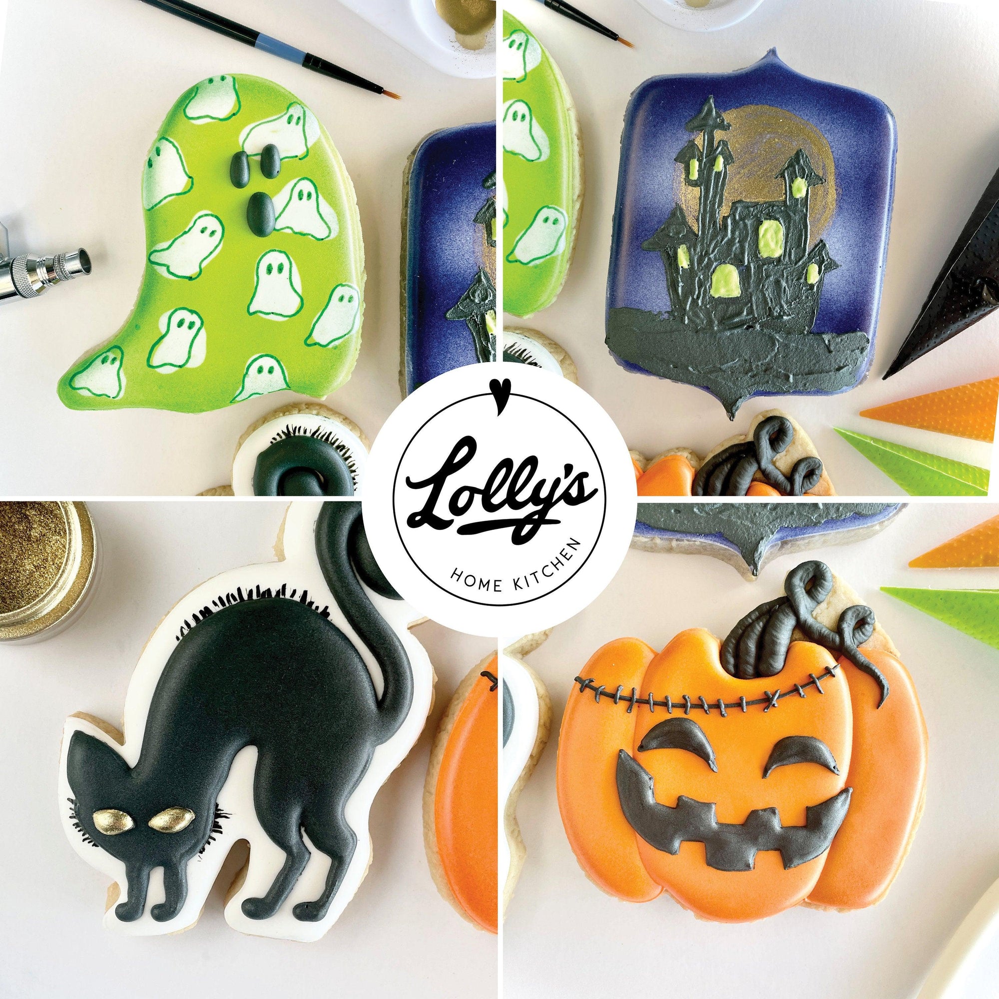 Lolly's Home Kitchen EncHAUNTED Halloween Cookie Class Cutters - Sweetleigh 