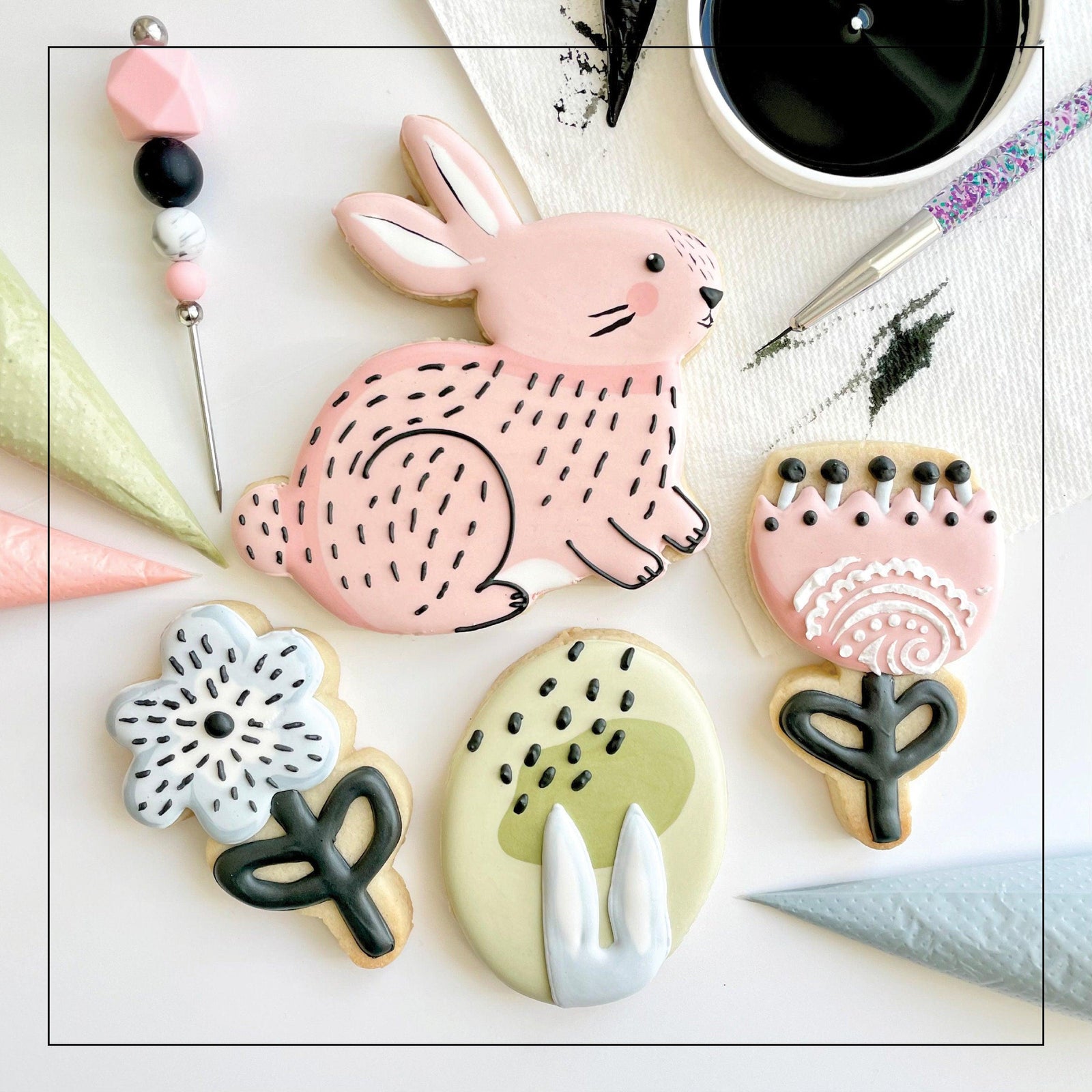 Lolly's Home Kitchen Hoppy Easter Cookie Class - Sweetleigh 