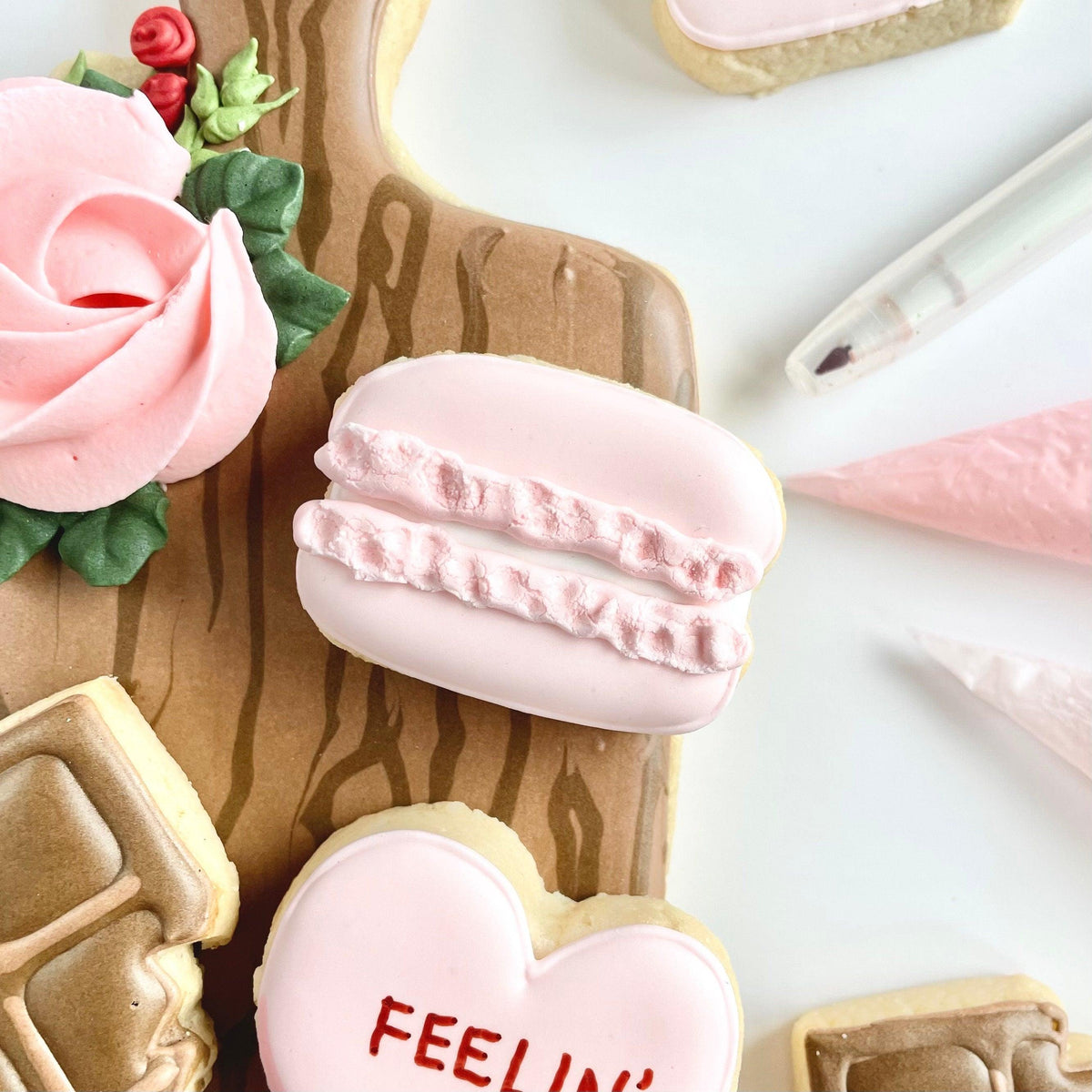 Lolly&#39;s Home Kitchen Valentine&#39;s Charcuterie Cookie Class Cutters - Sweetleigh 
