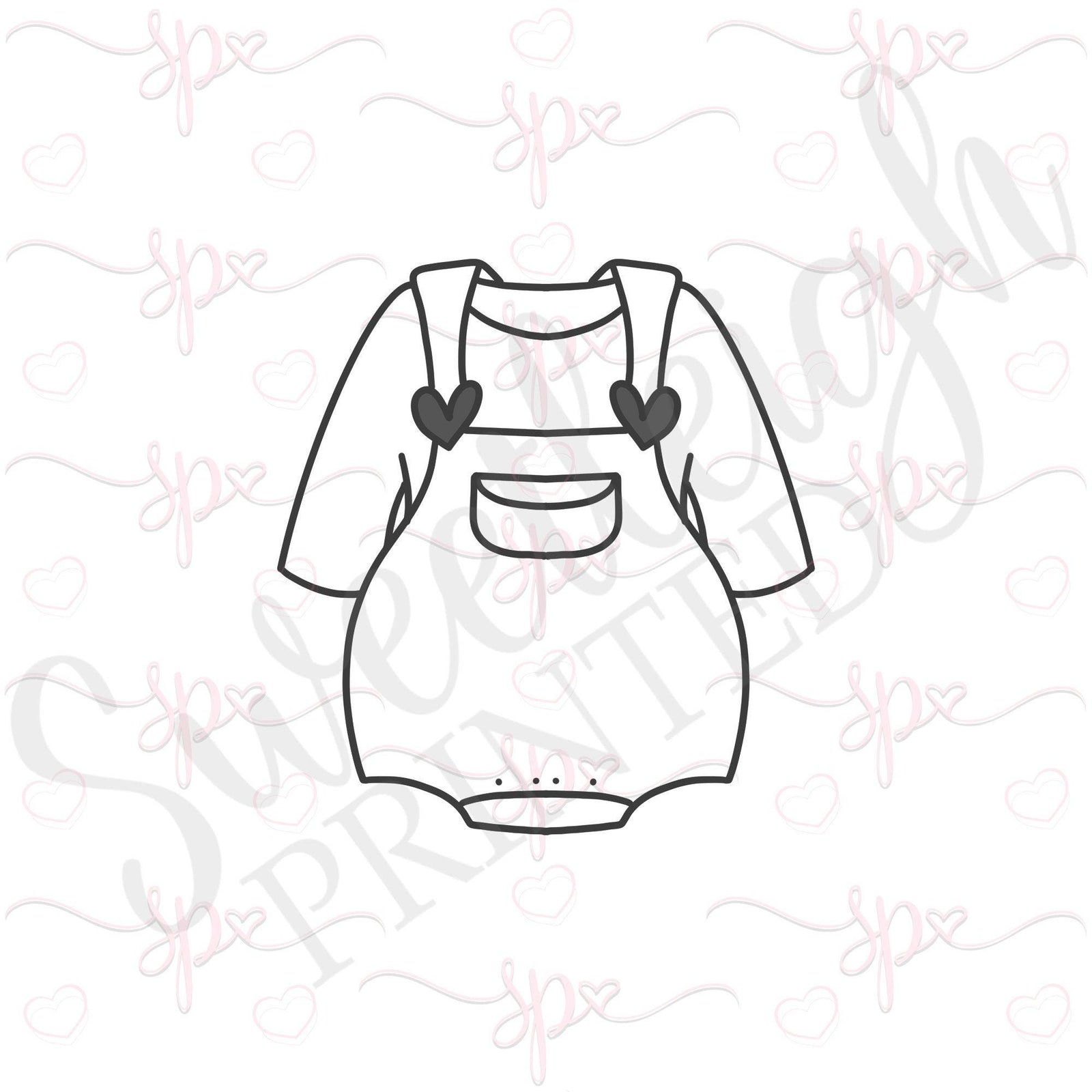 Long Sleeve Baby Overalls Cookie Cutter - Sweetleigh 