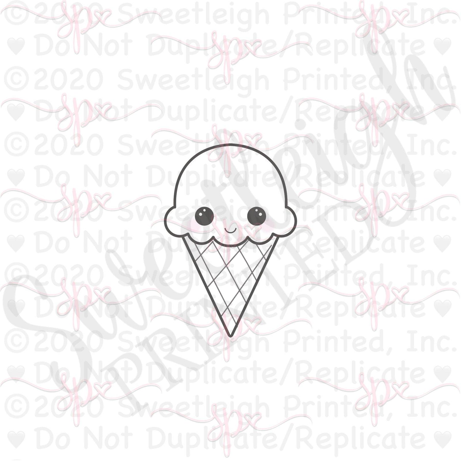 Long Sugar Cone Cookie Cutter - Sweetleigh 