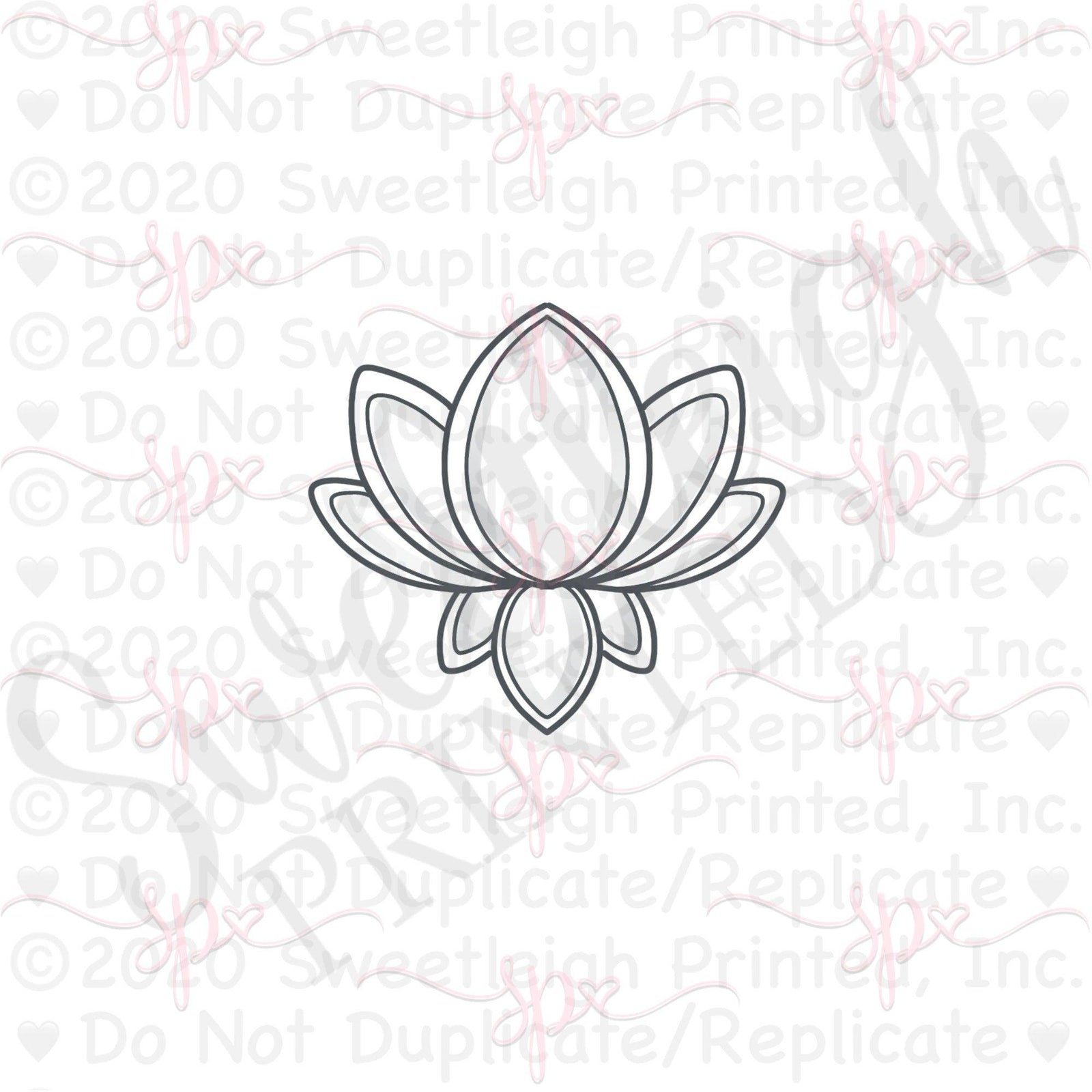 Lotus Cookie Cutter - Sweetleigh 
