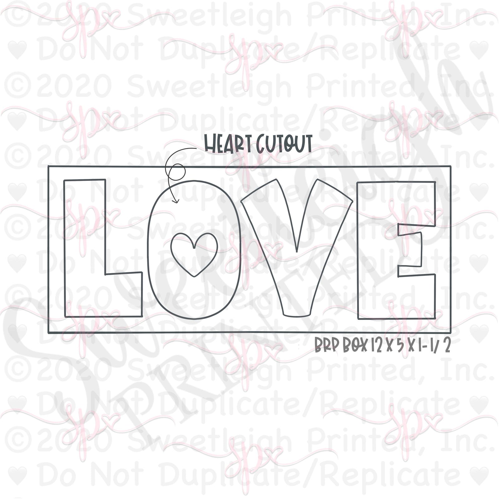 LOVE 4 Piece Cookie Cutter Set - Sweetleigh 