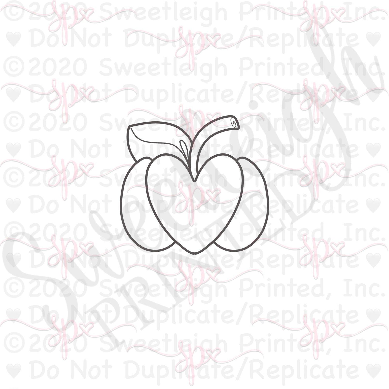 Love Pumpkin Cookie Cutter - Sweetleigh 