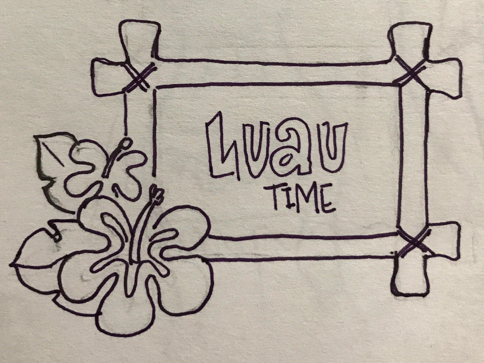 Luau Plaque Cookie Cutter - Sweetleigh 