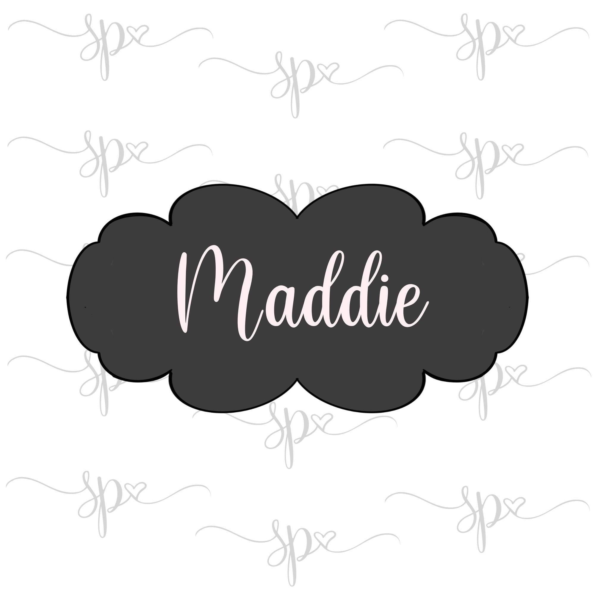 Maddie Plaque Cookie Cutter - Sweetleigh 