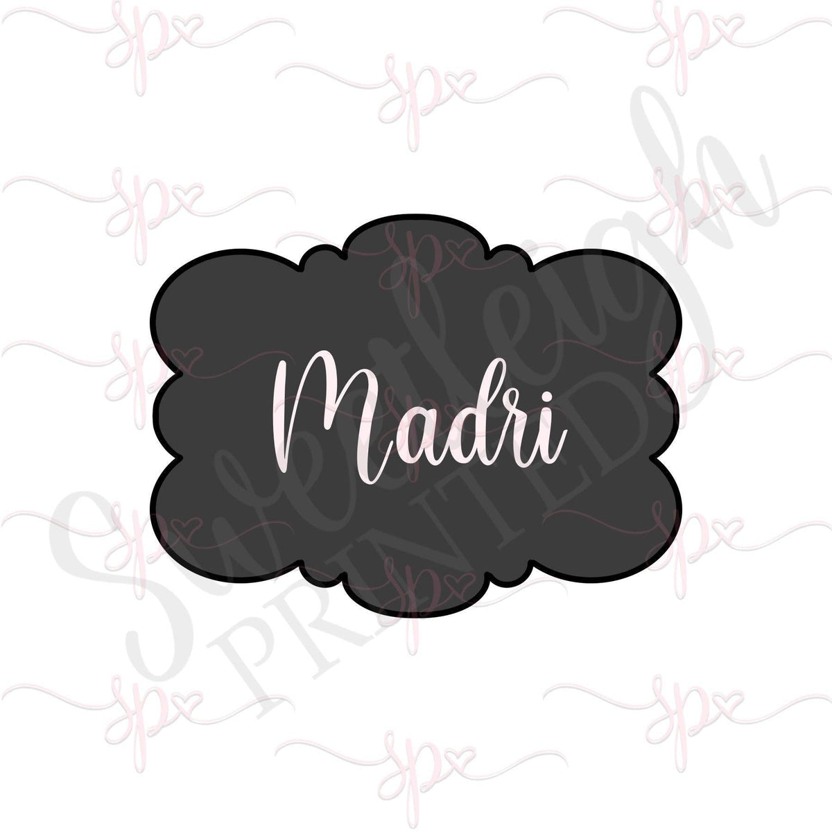 Madri Plaque Cookie Cutter - Sweetleigh 
