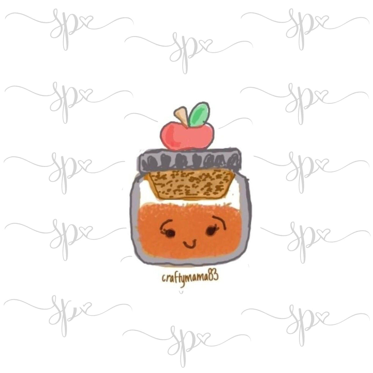 Mama&#39;s Apple Spice Jar Cookie Cutter - Sweetleigh 