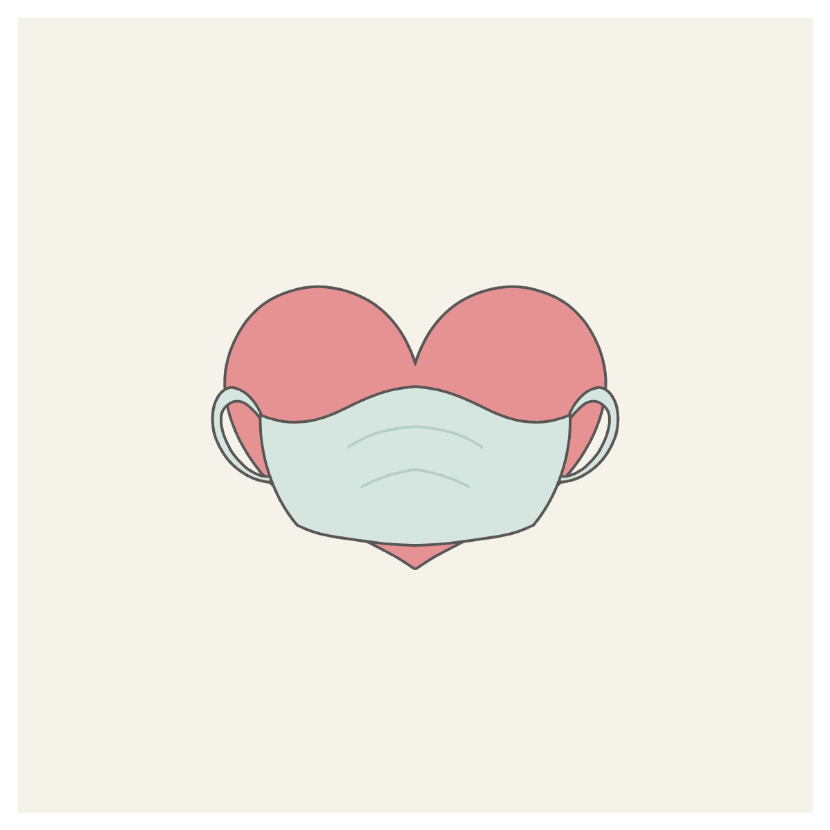 Masked Heart Cookie Cutter - Sweetleigh 