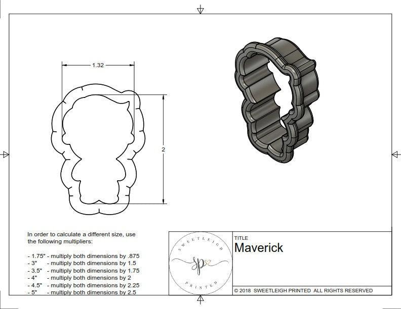 Maverick Cookie Cutter - Sweetleigh 