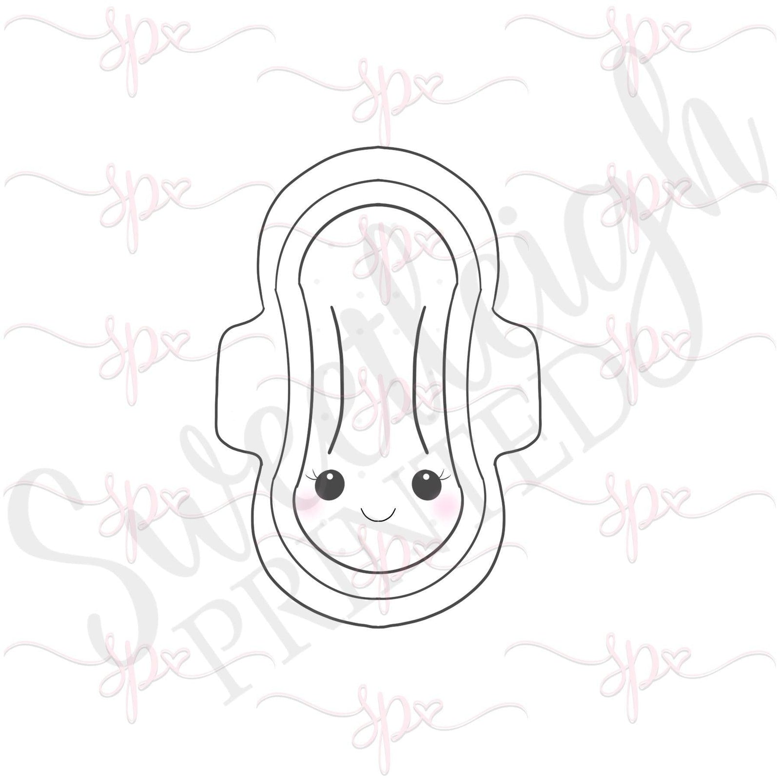 Menstrual Pad Cookie Cutter - Sweetleigh 