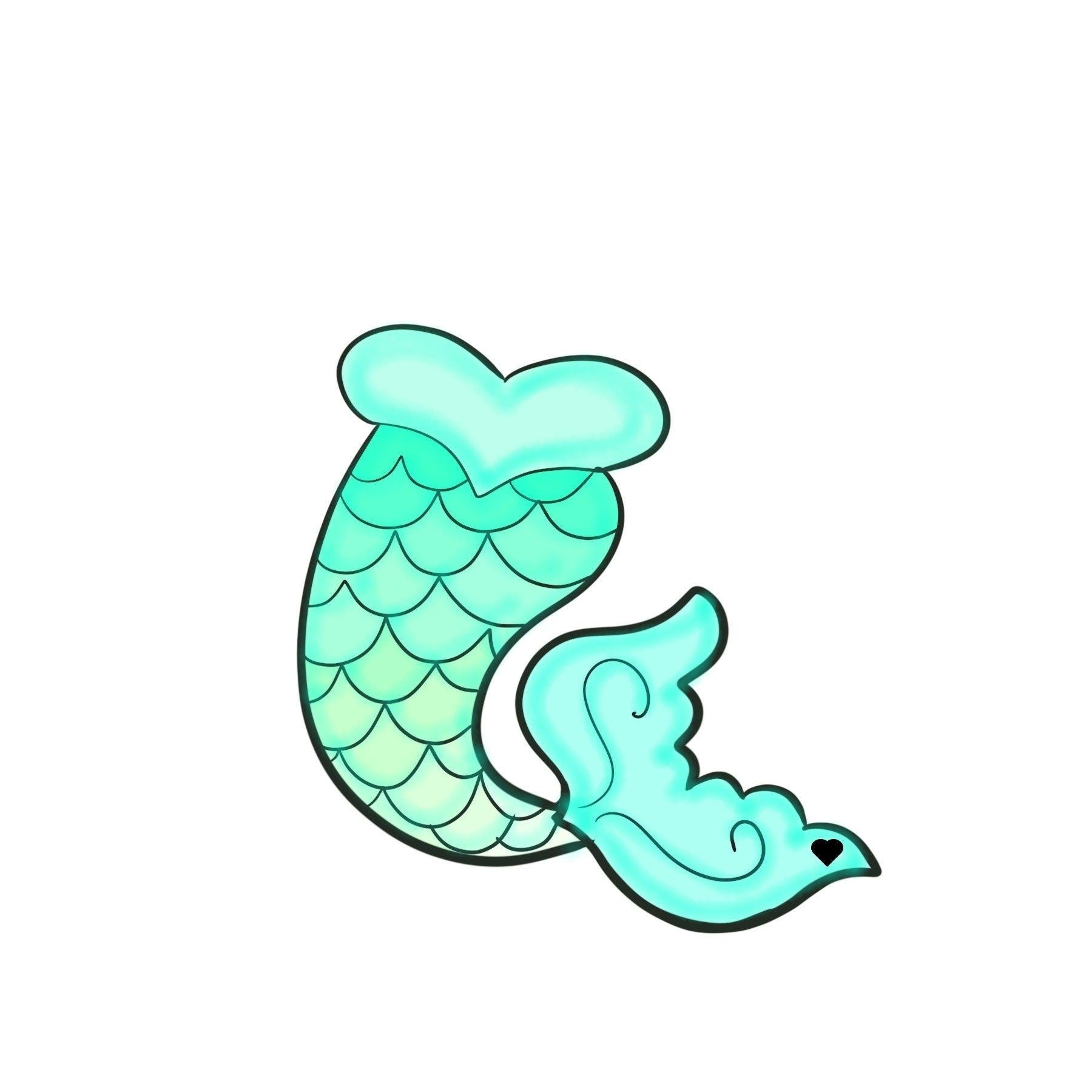 Mermaid Tail 1 Cookie Cutter - Sweetleigh 