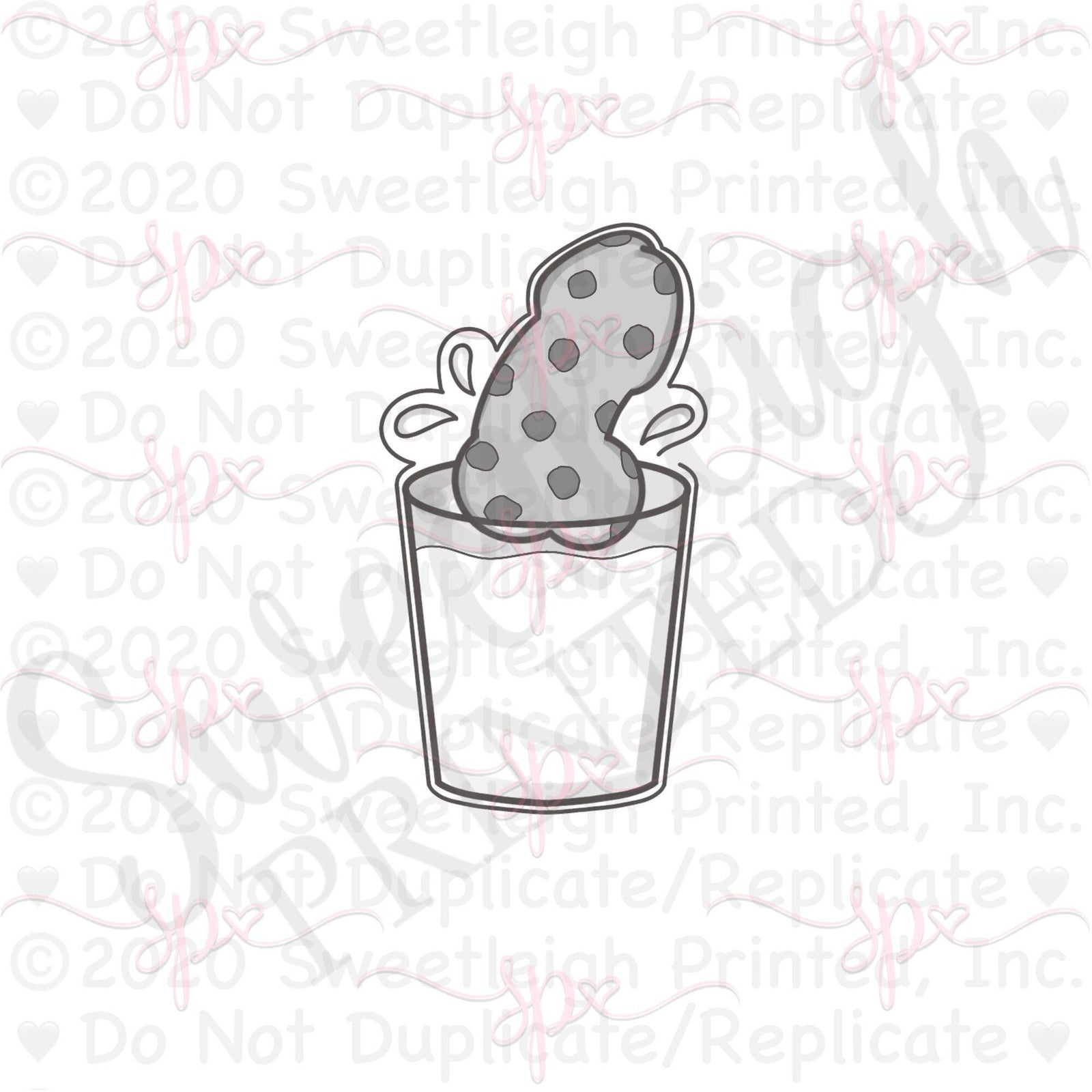 Milk and Cockies Cookie Cutter - Sweetleigh 