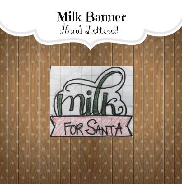 Milk Banner Cookie Cutter - Sweetleigh 