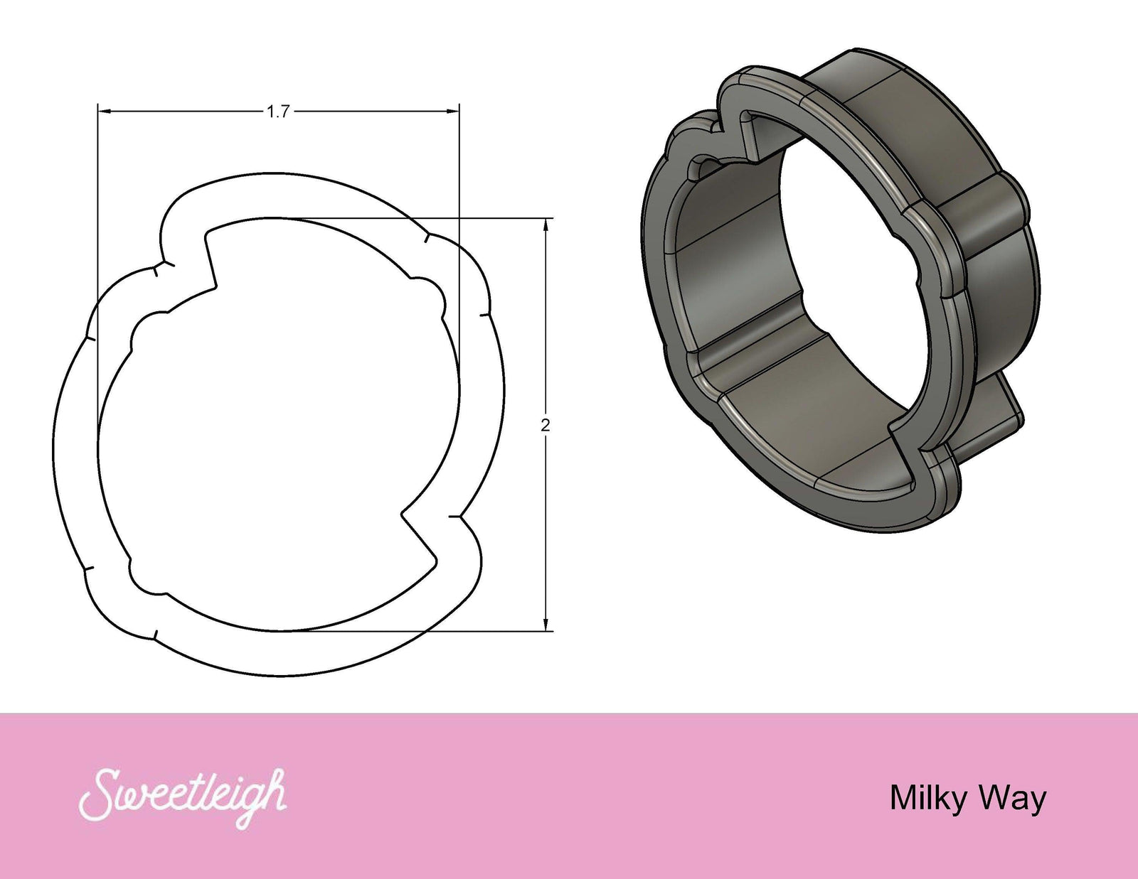 Milky Way Cookie Cutter - Sweetleigh 