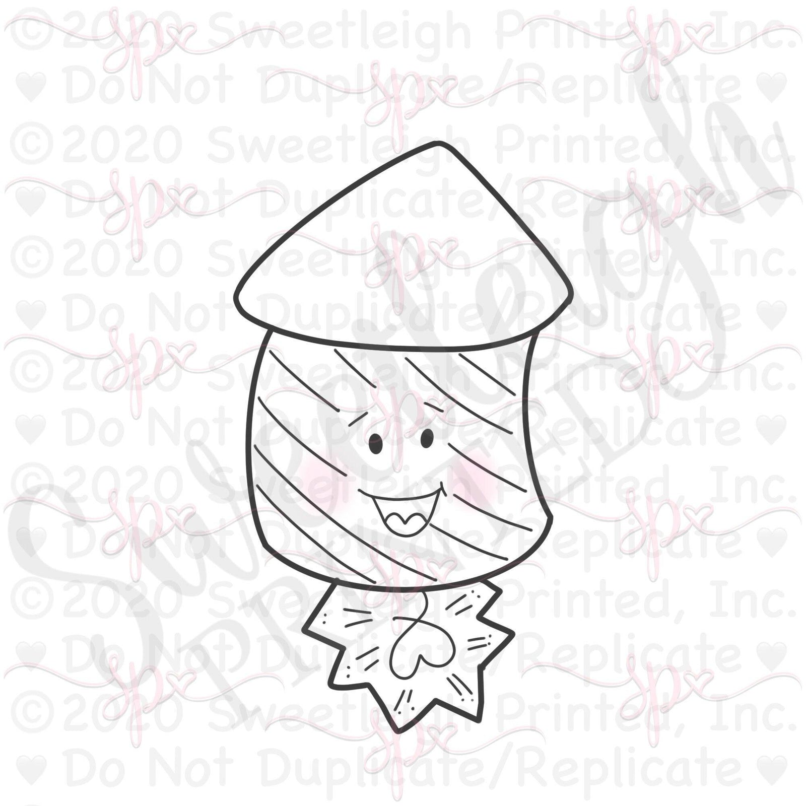 Miss Doughmestic Firecracker Cookie Cutter - Sweetleigh 