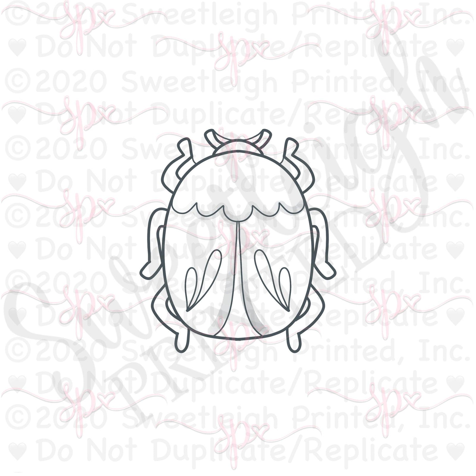 Mod Beetle Cookie Cutter - Sweetleigh 