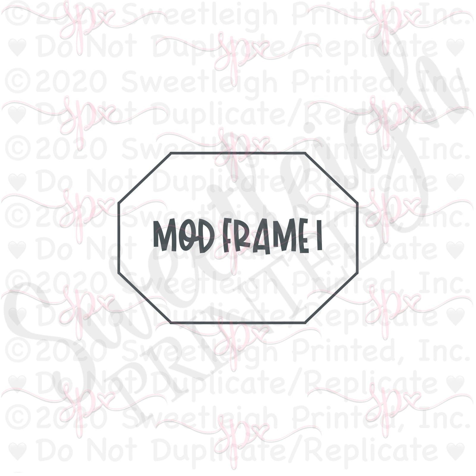 Mod Frame 1 Cookie Cutter - Sweetleigh 