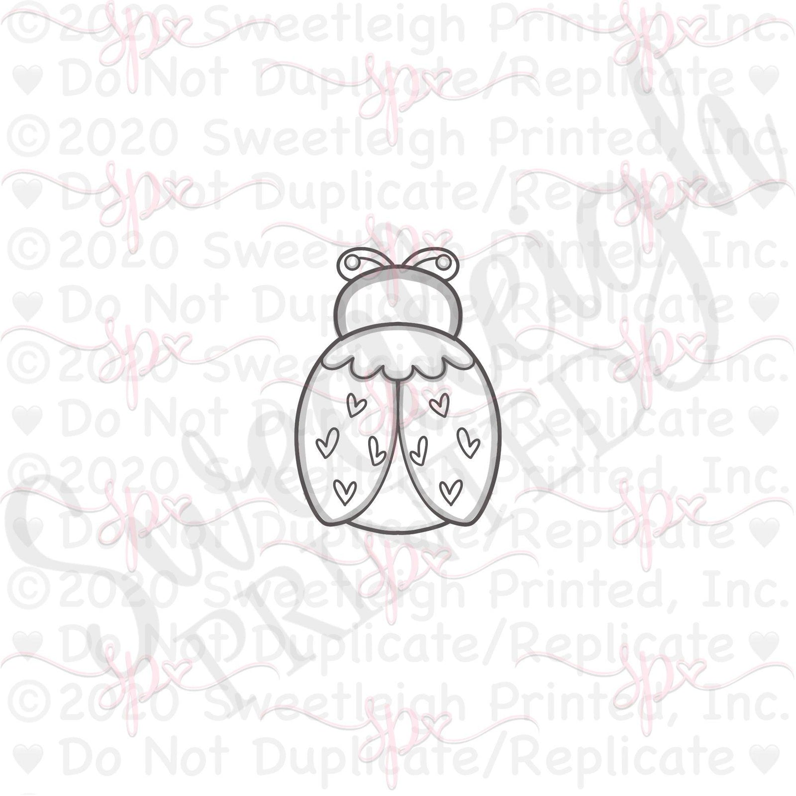 Mod Ladybug 2 Cookie Cutter - Sweetleigh 