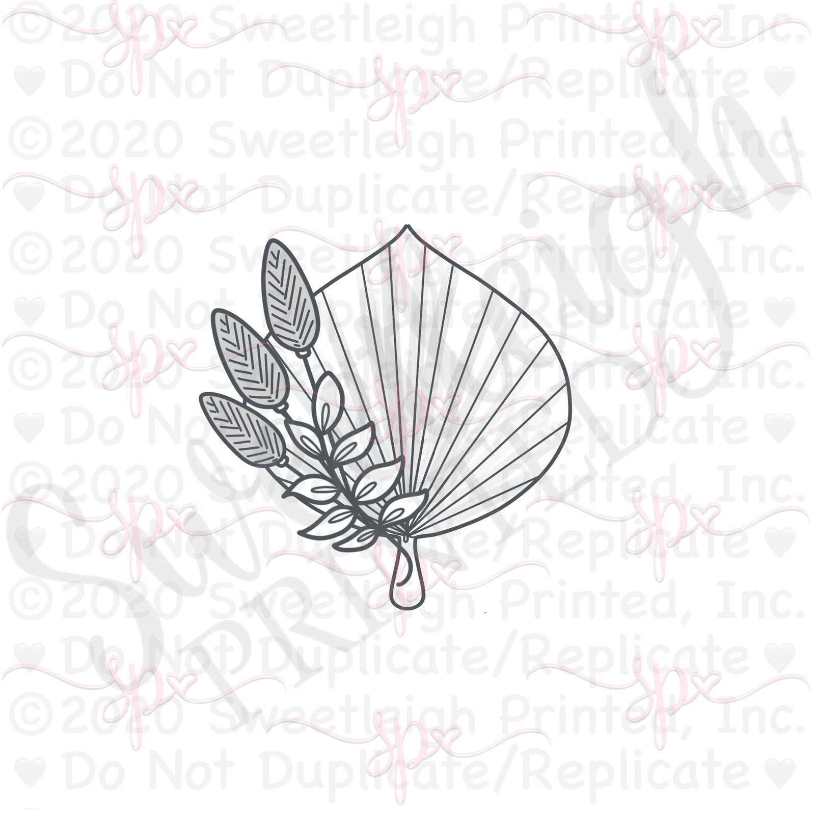 Mod Pampas Frond Cookie Cutter - Sweetleigh 