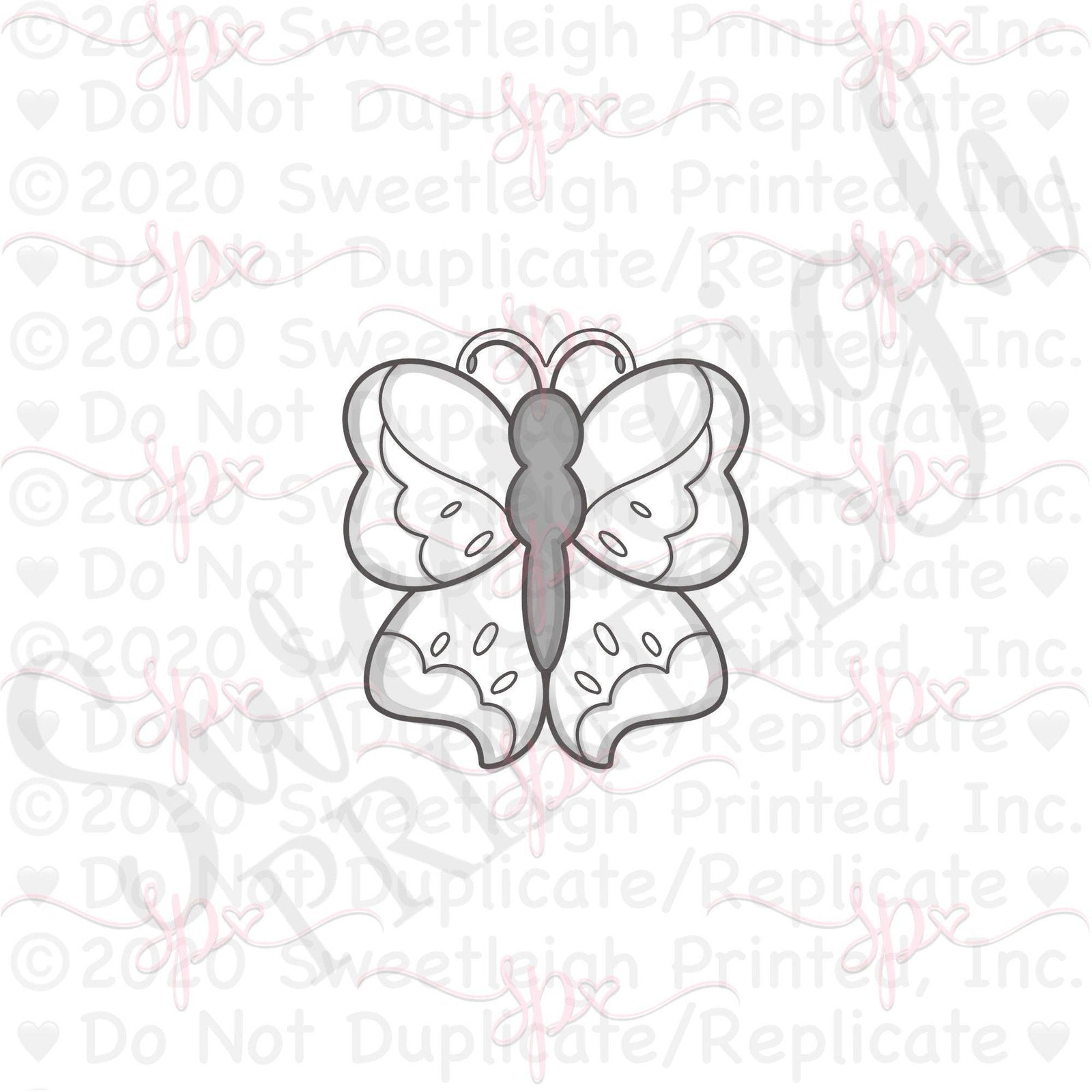 Mod Signature Butterfly Cookie Cutter - Sweetleigh 