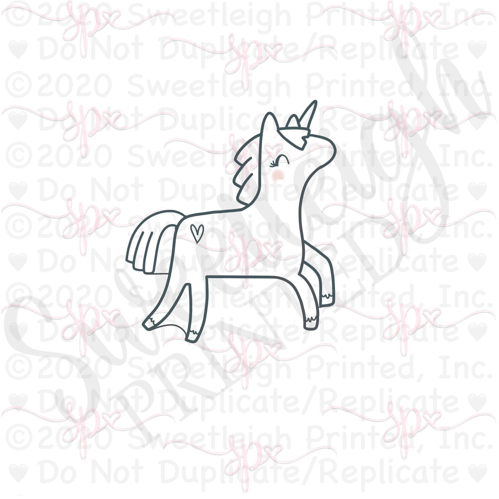 Mod Unicorn 2 Cookie Cutter - Sweetleigh 
