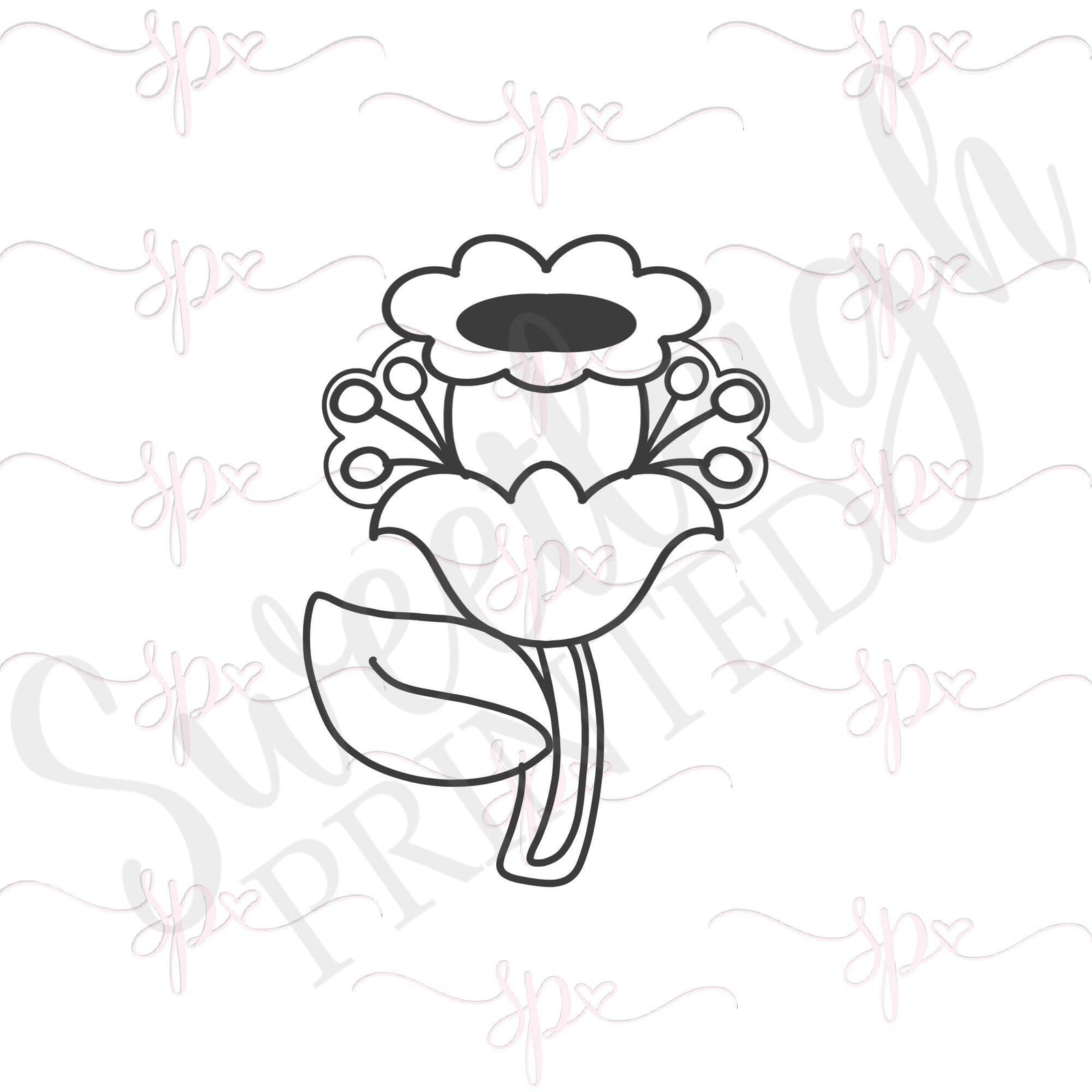 Modern Daffodil Cookie Cutter - Sweetleigh 