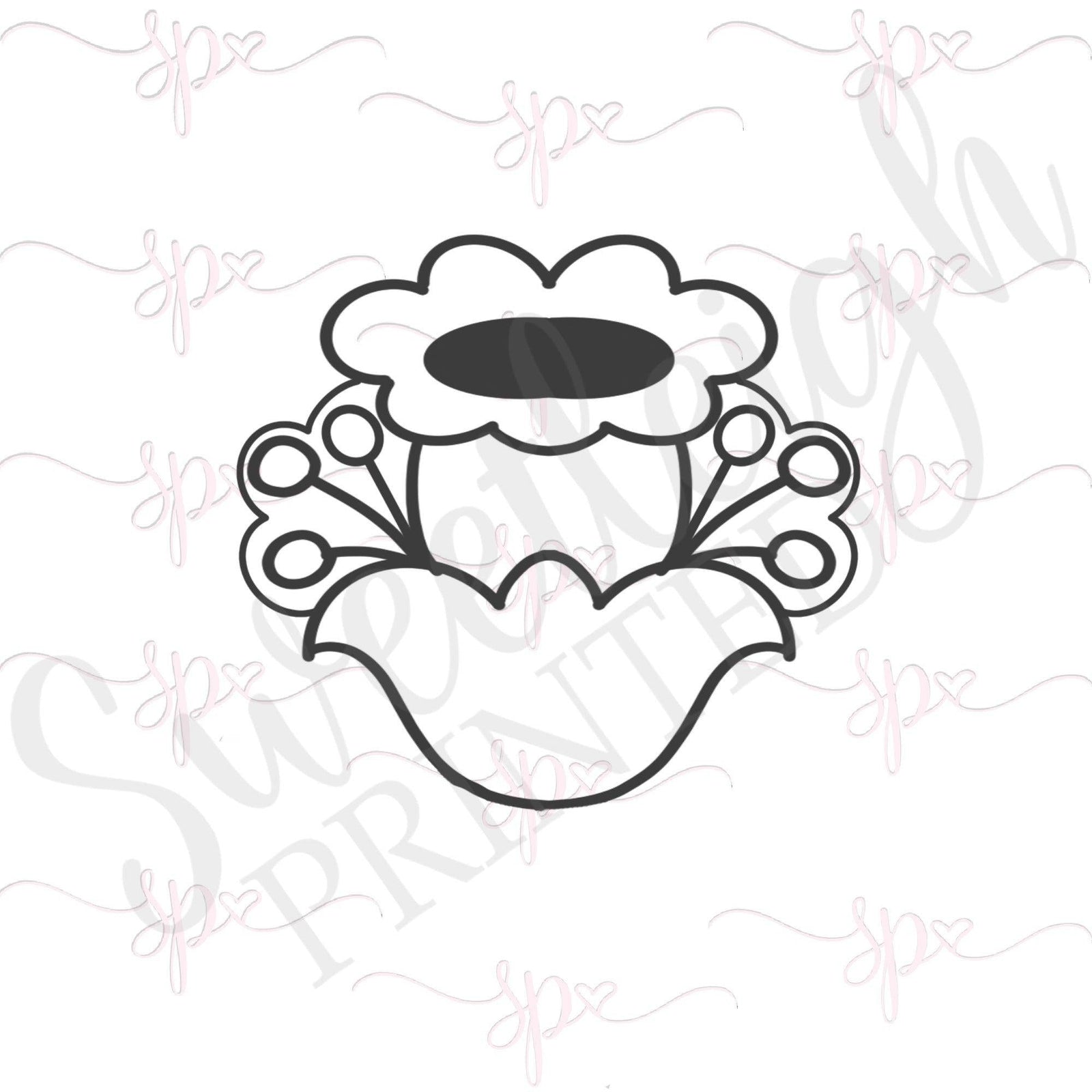 Modern Daffodil Petals Cookie Cutter - Sweetleigh 