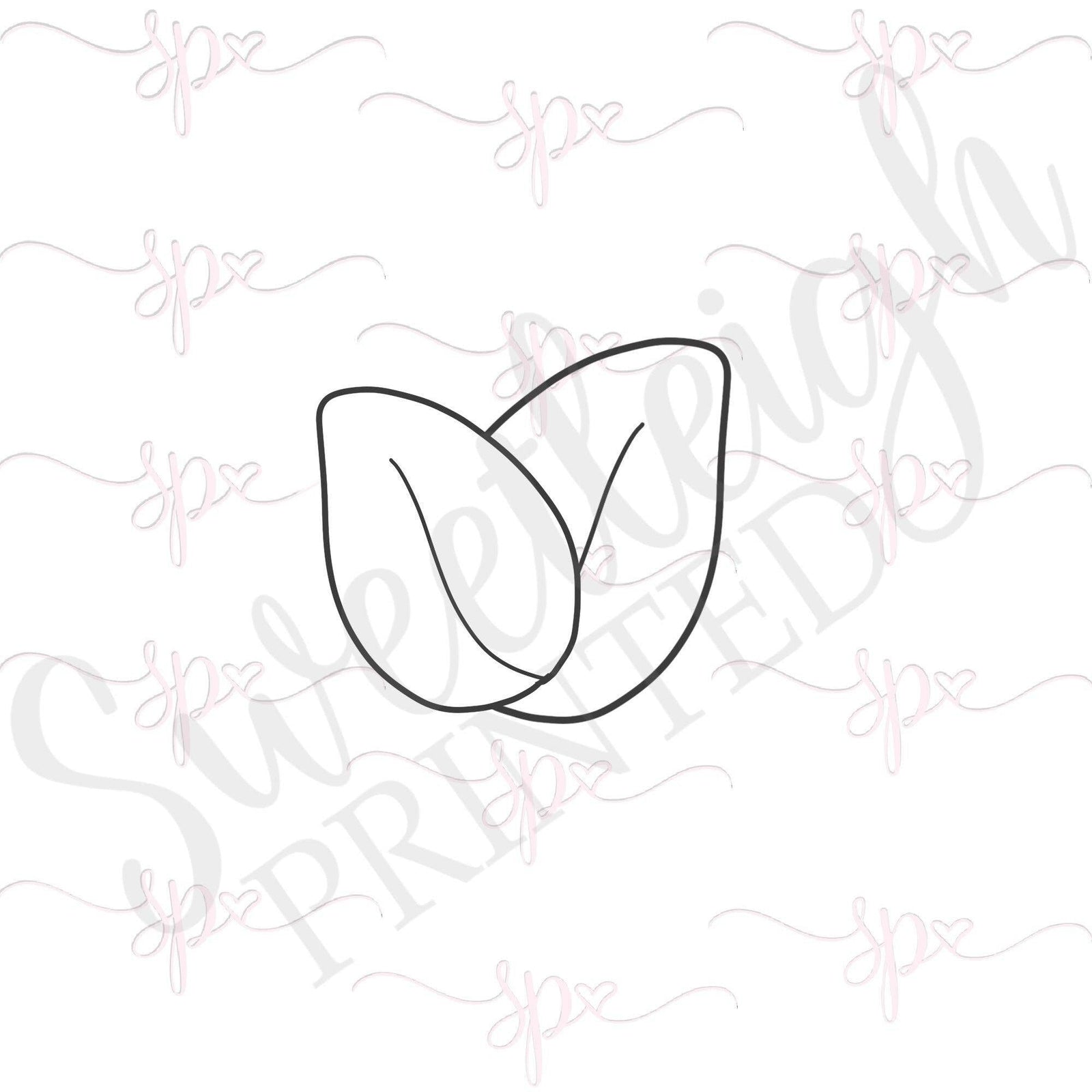 Modern Double Leaf Cookie Cutter - Sweetleigh 