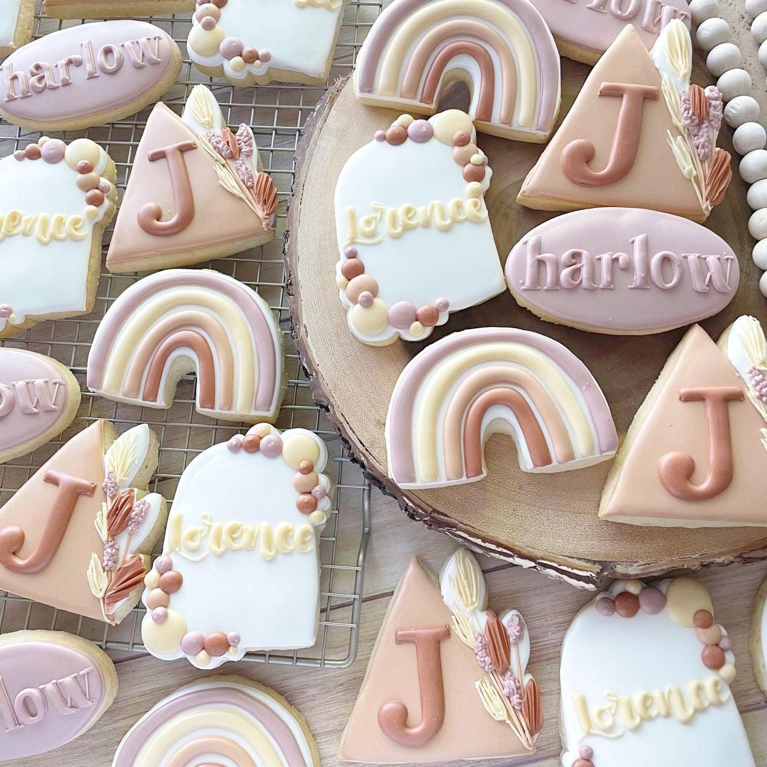 Modern Rainbow 4 Cookie Cutter - Sweetleigh 