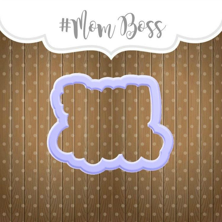 Mom Boss Hand Lettered Cookie Cutter - Sweetleigh 