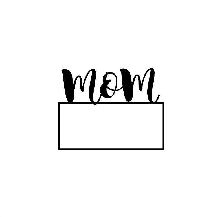 Mom Plaque Cookie Cutter - Sweetleigh 