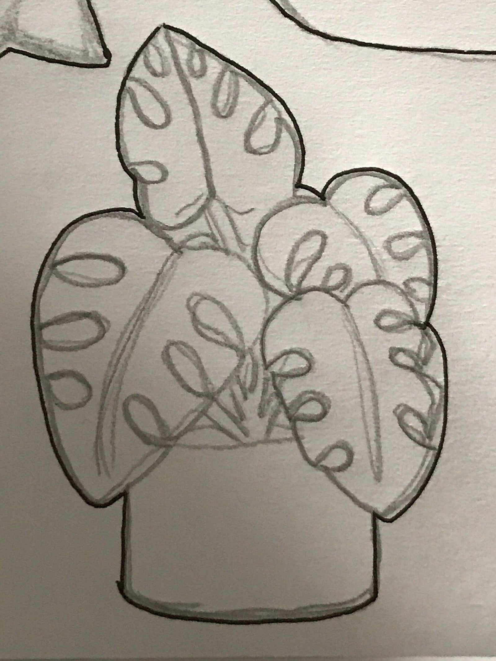 Monstera Plant Cookie Cutter - Sweetleigh 