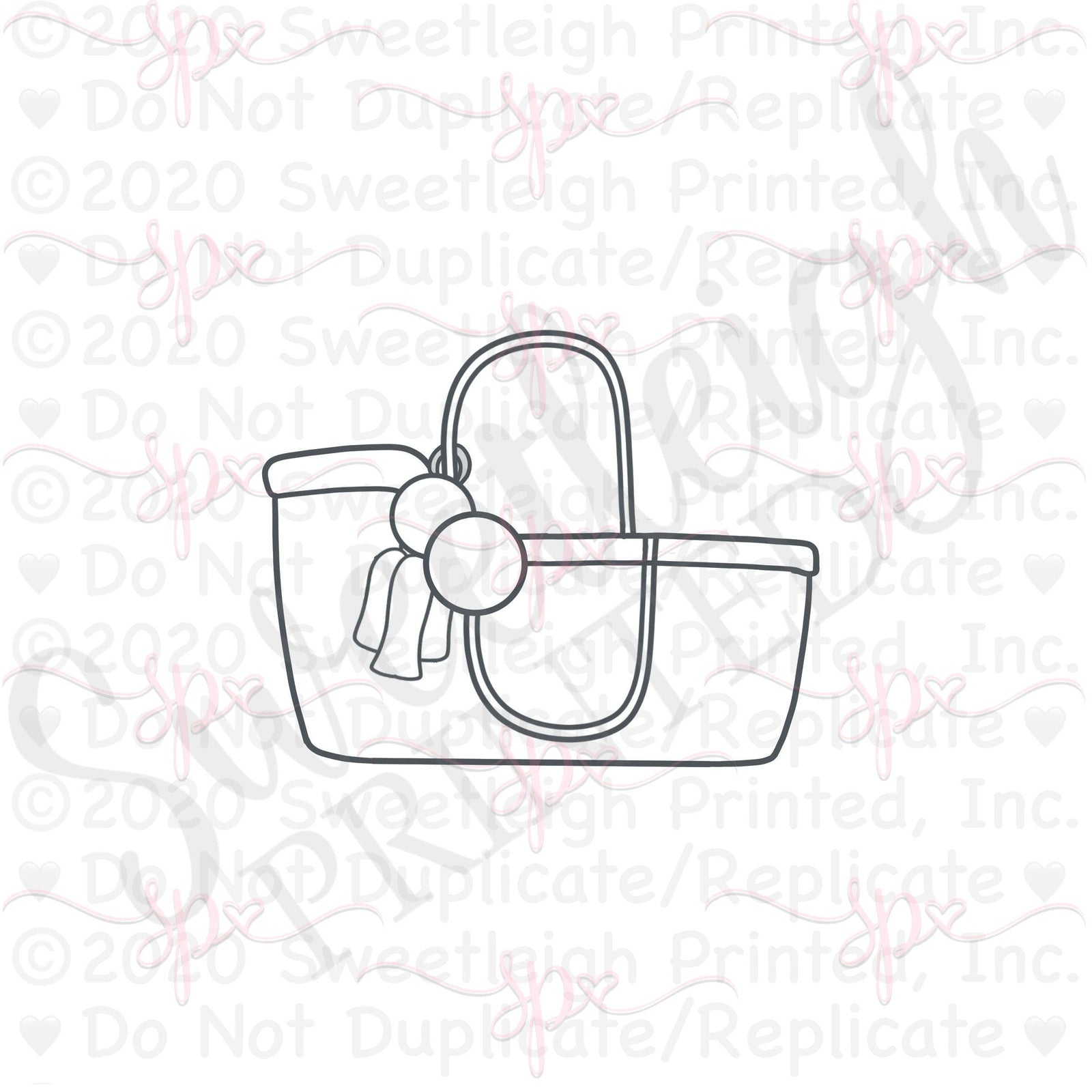 Moses Basket Cookie Cutter - Sweetleigh 