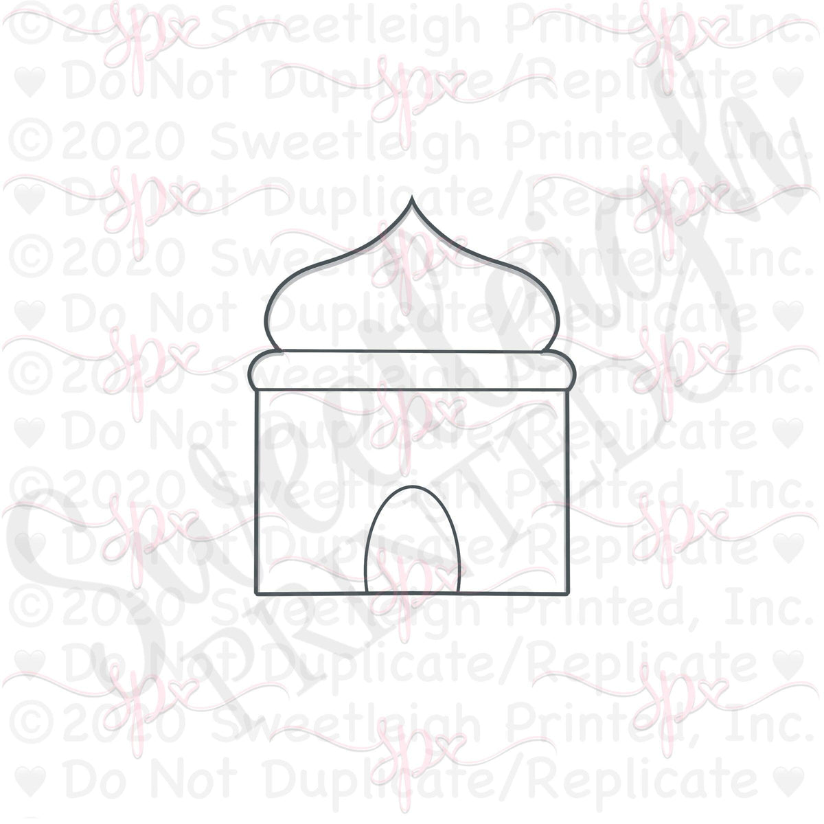 Mosque 1 Cookie Cutter - Sweetleigh 