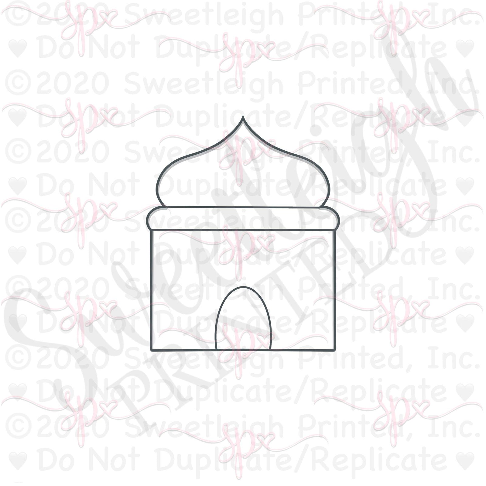 Mosque 1 Cookie Cutter - Sweetleigh 