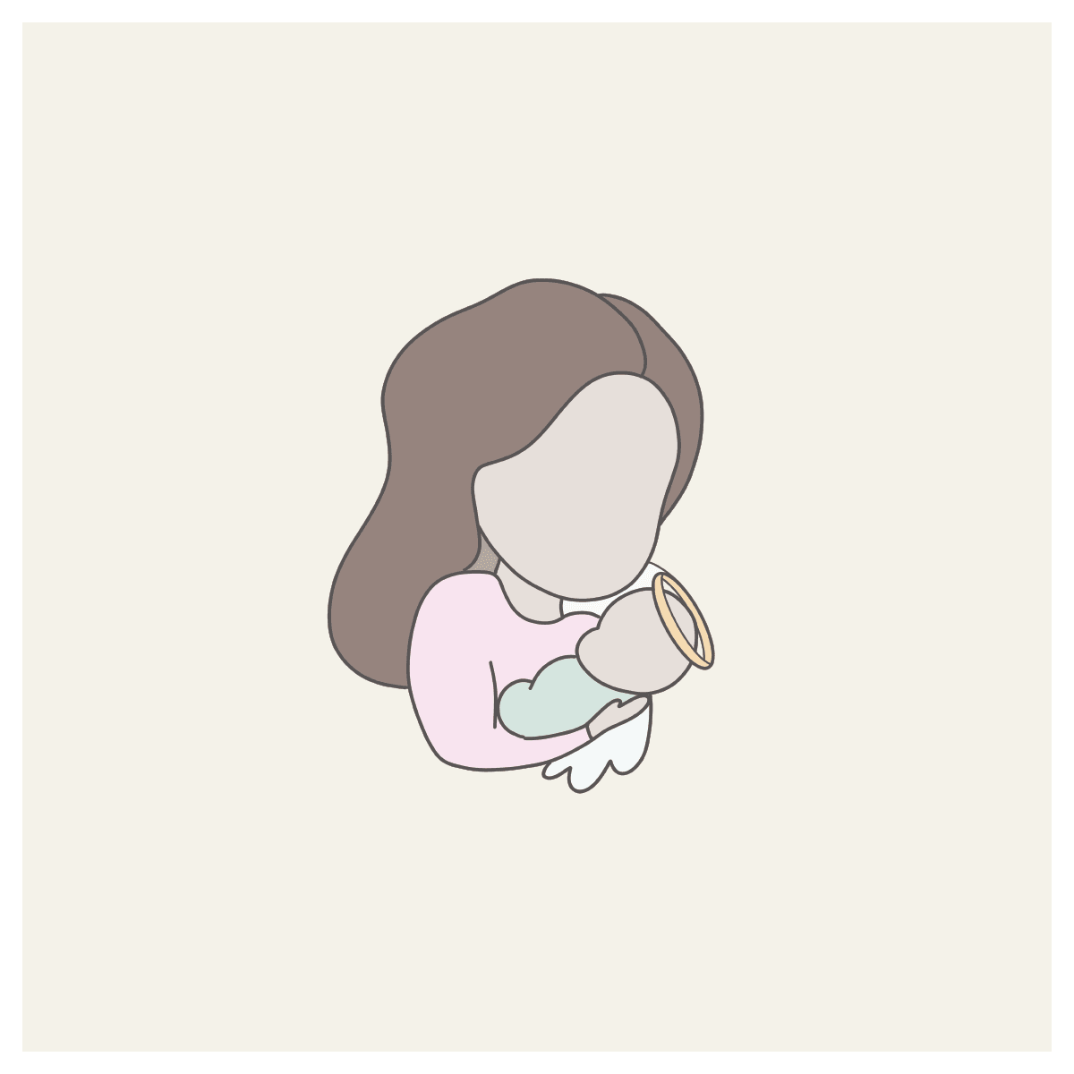 Mother and Angel Baby Cookie Cutter - Sweetleigh 