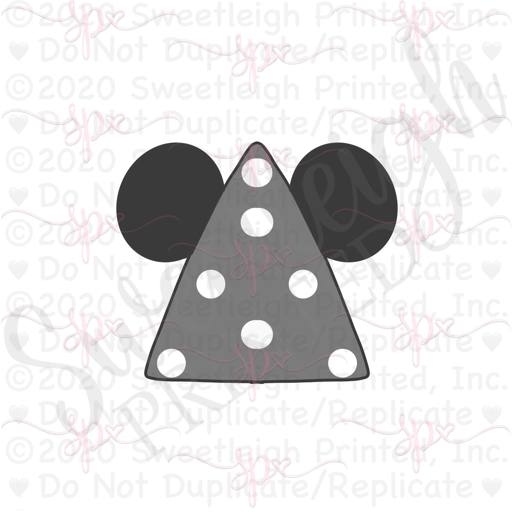 Mouse Ears Party Hat Cookie Cutter - Sweetleigh 