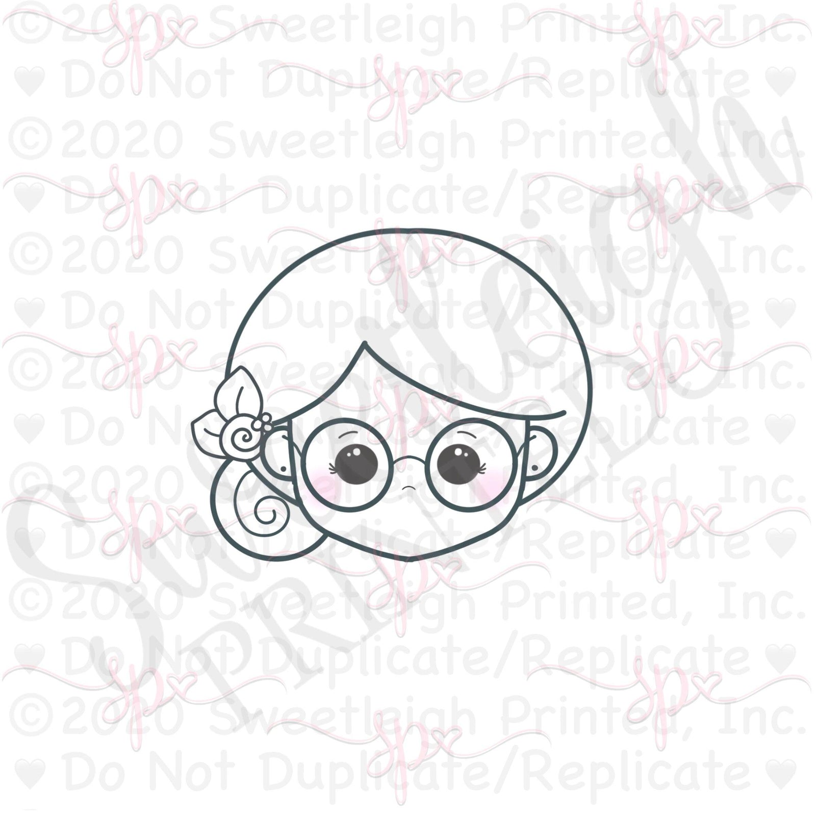 Mrs. C Face 2020 Cookie Cutter - Sweetleigh 