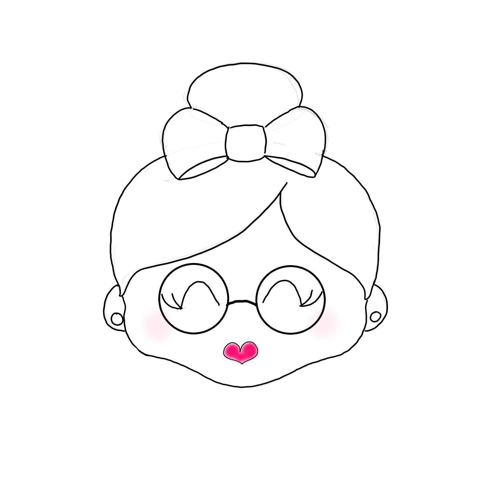 Mrs. Claus Face 2018 Cookie Cutter - Sweetleigh 