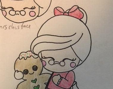 Mrs. Claus Face Cookie Cutter - Sweetleigh 