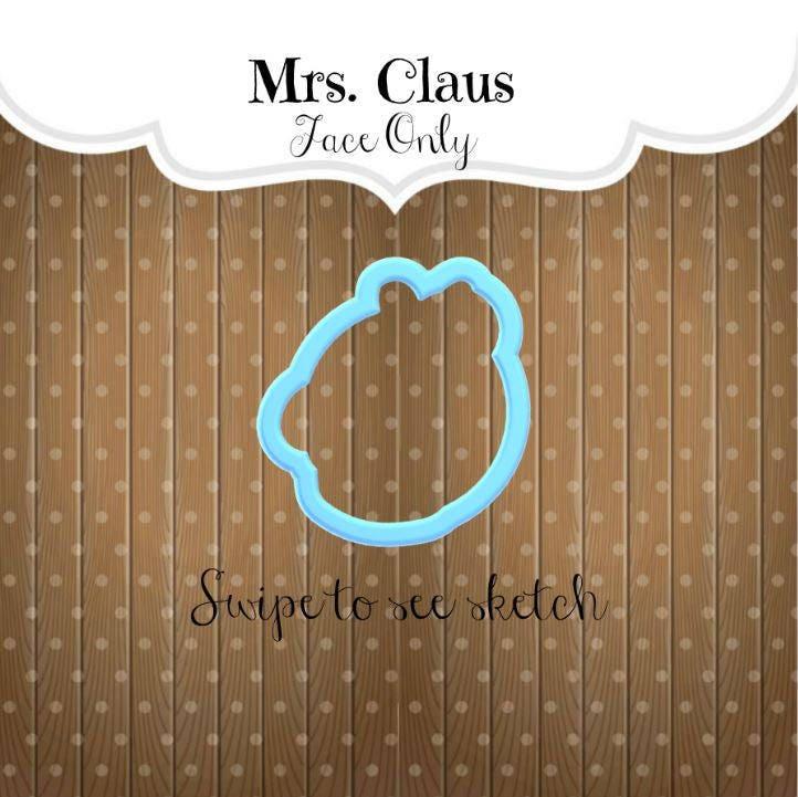 Mrs. Claus Face Cookie Cutter - Sweetleigh 