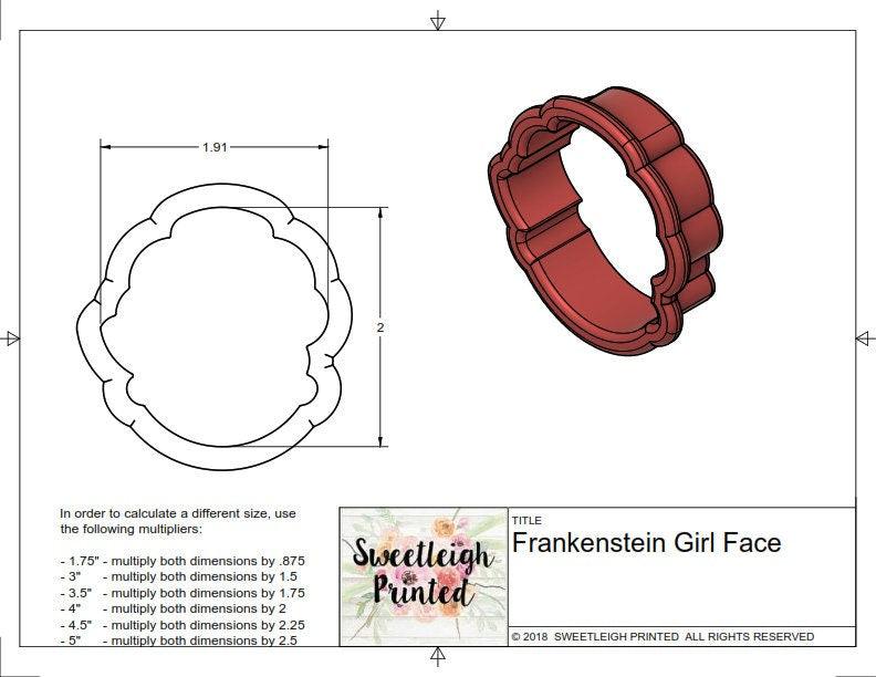 Mrs. Claus Face Cookie Cutter - Sweetleigh 