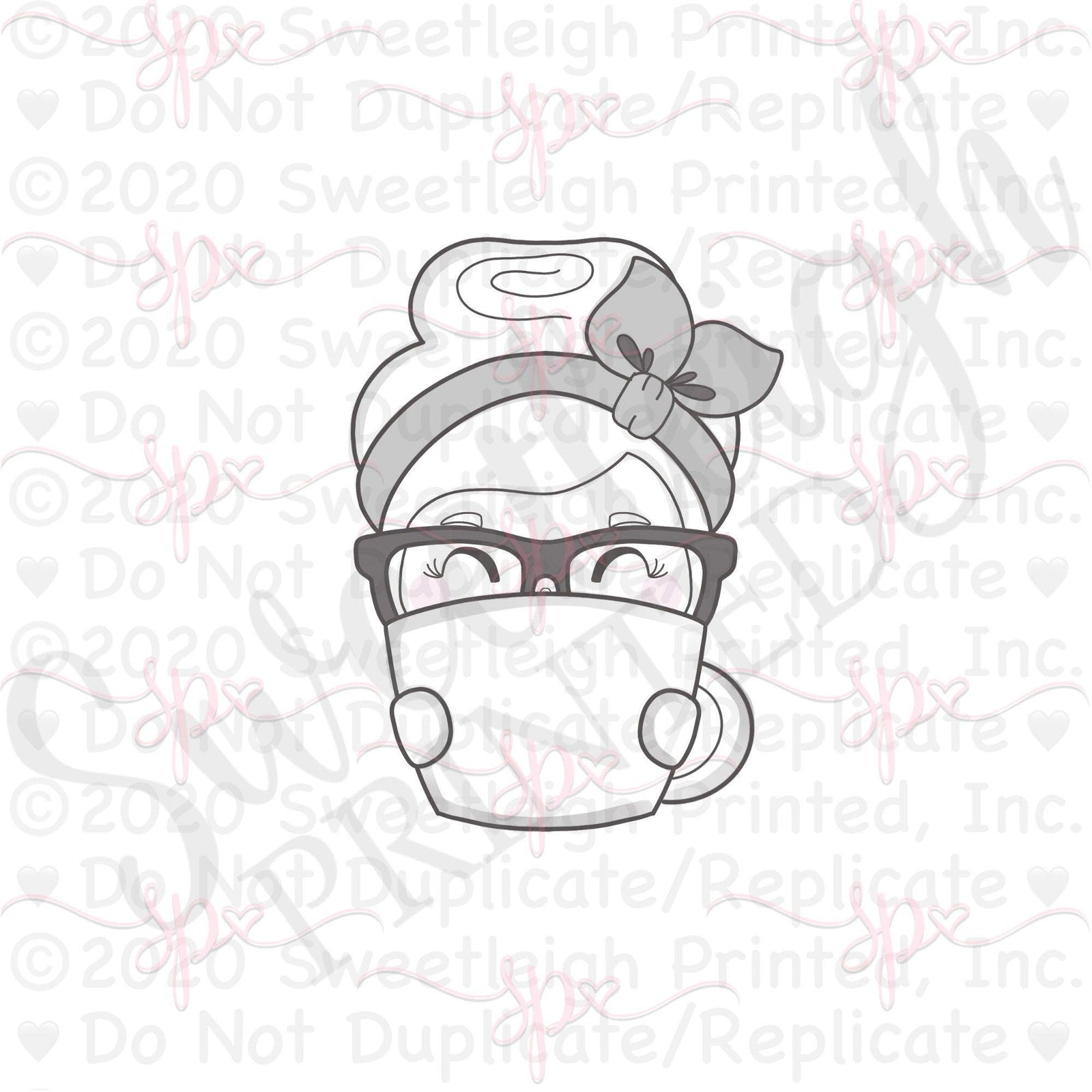 Mrs. Claus Mug 2021 Cookie Cutter - Sweetleigh 