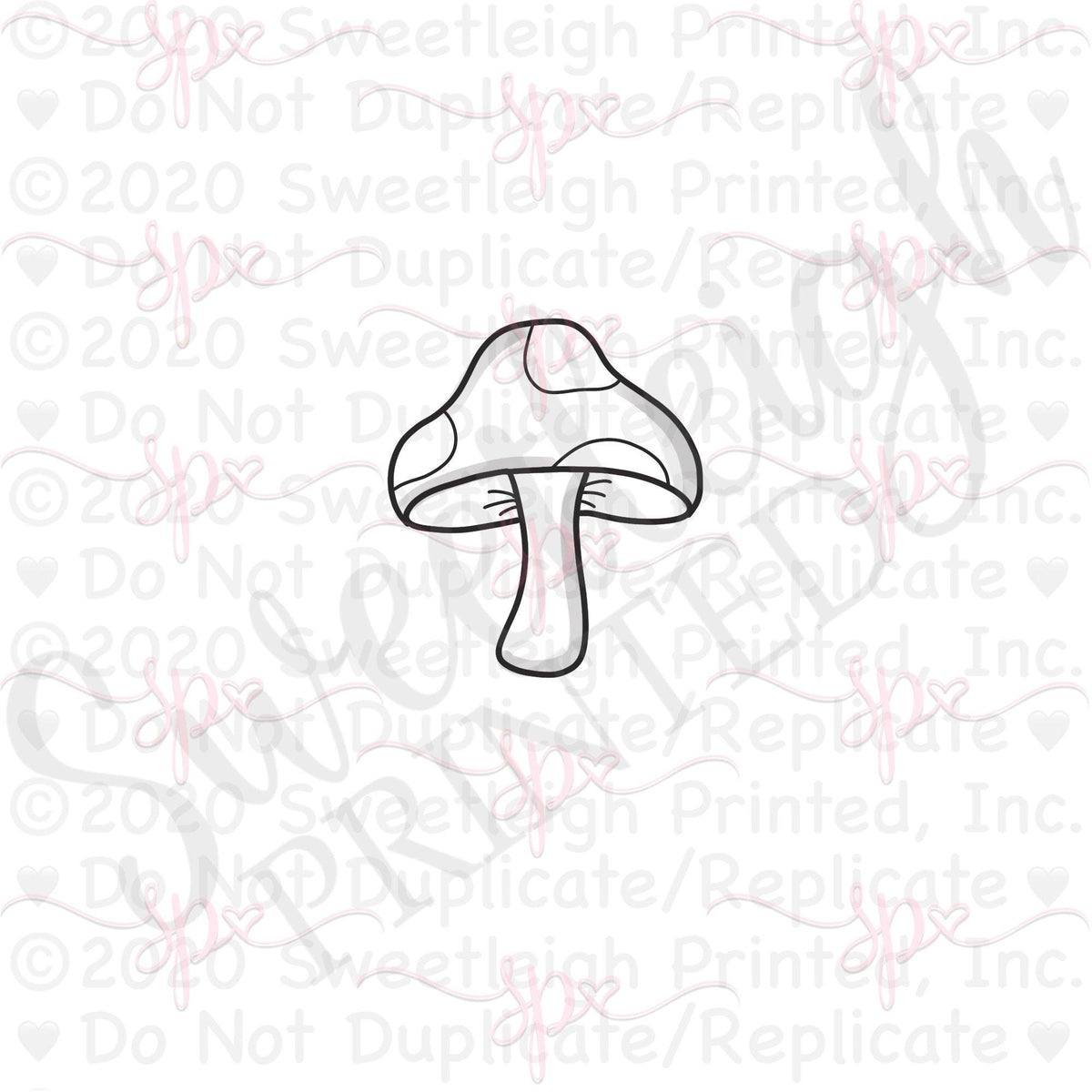 Mushroom 2021 Cookie Cutter - Sweetleigh 