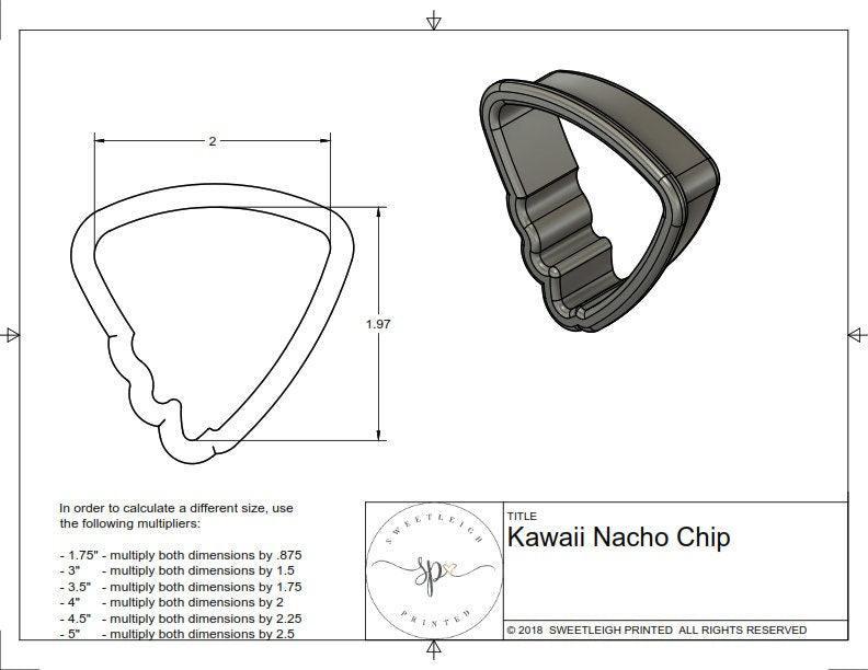 Nacho Chip Cookie Cutter - Sweetleigh 