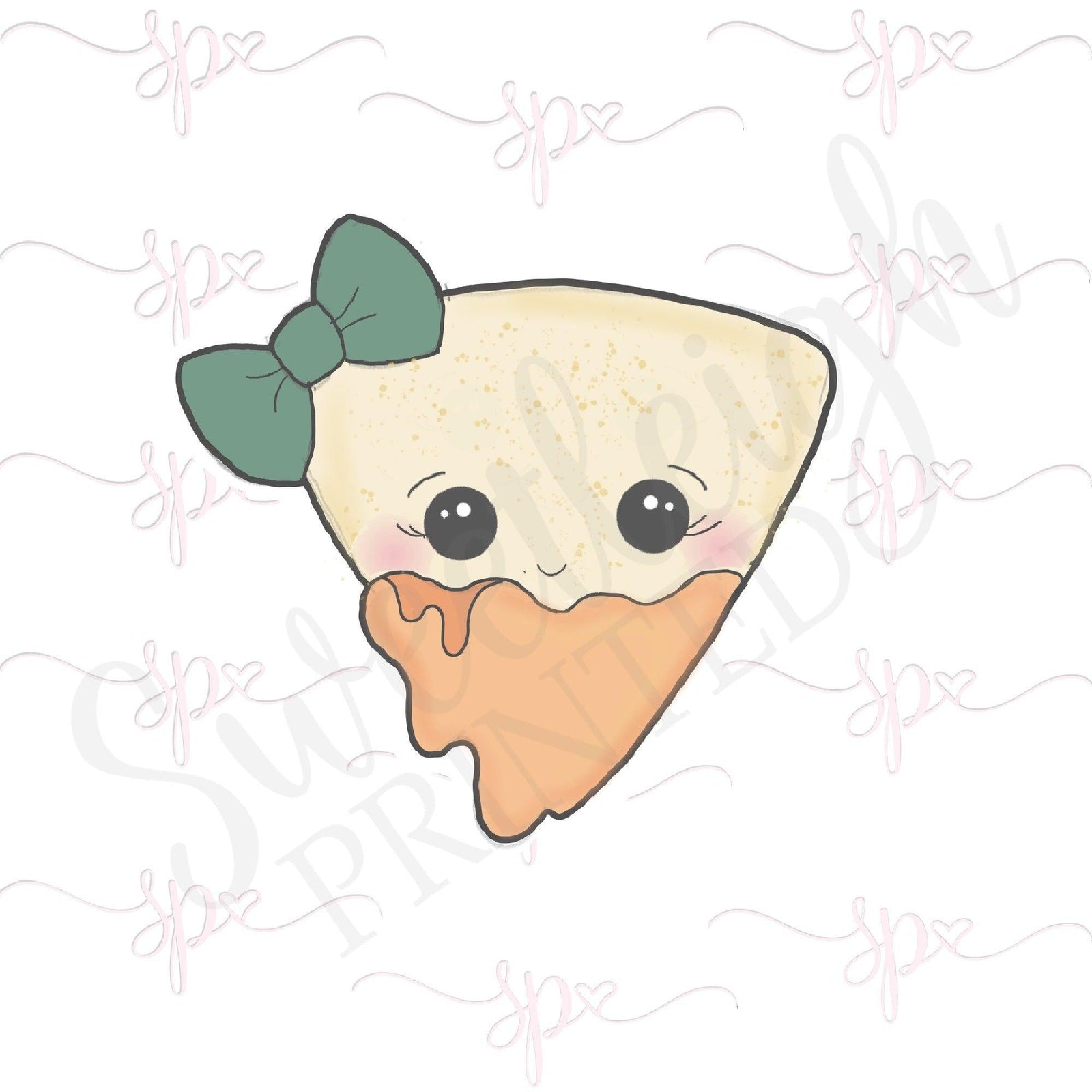 Nacho Chip with Bow Cookie Cutter - Sweetleigh 